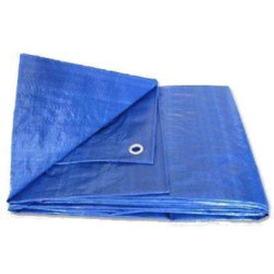 Plachta 2x3m zakr�vacia s okami modr� 70g/m2