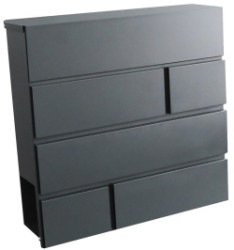 BRICKS schr�nka po�tov� antracit 370x370x105